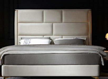 Luxus Schlafzimmer Bett Polster Design Doppel Hotel Betten Hotel Möbel Samt Neu